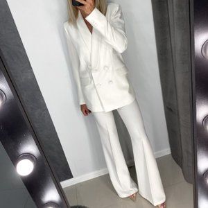 White tux suit